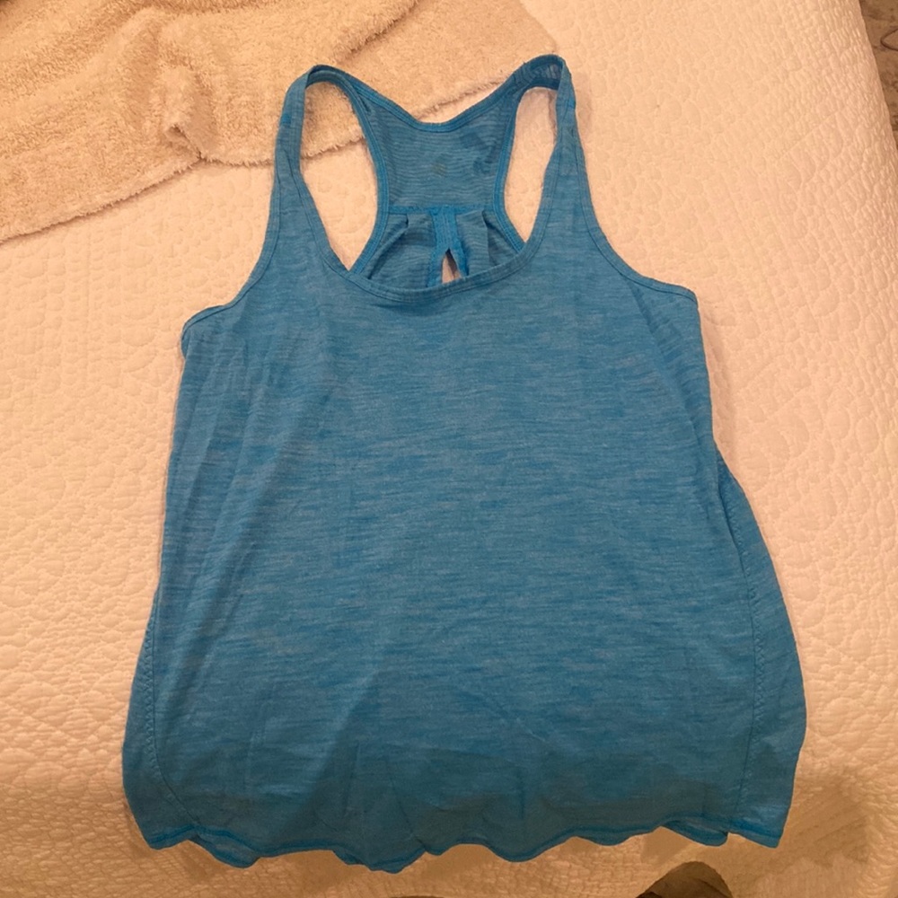 Blue lululemon tank top